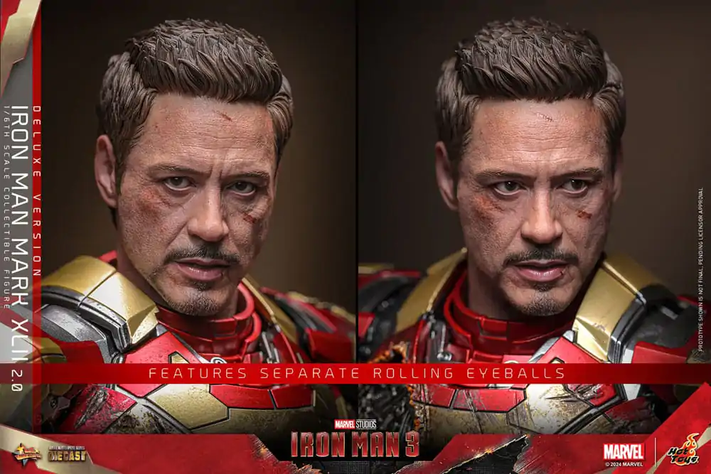 Iron Man 3 Movie Masterpiece Diecast Figurka Akcji 1/6 Iron Man Mark XLII (2.0) Deluxe 32 cm zdjęcie produktu