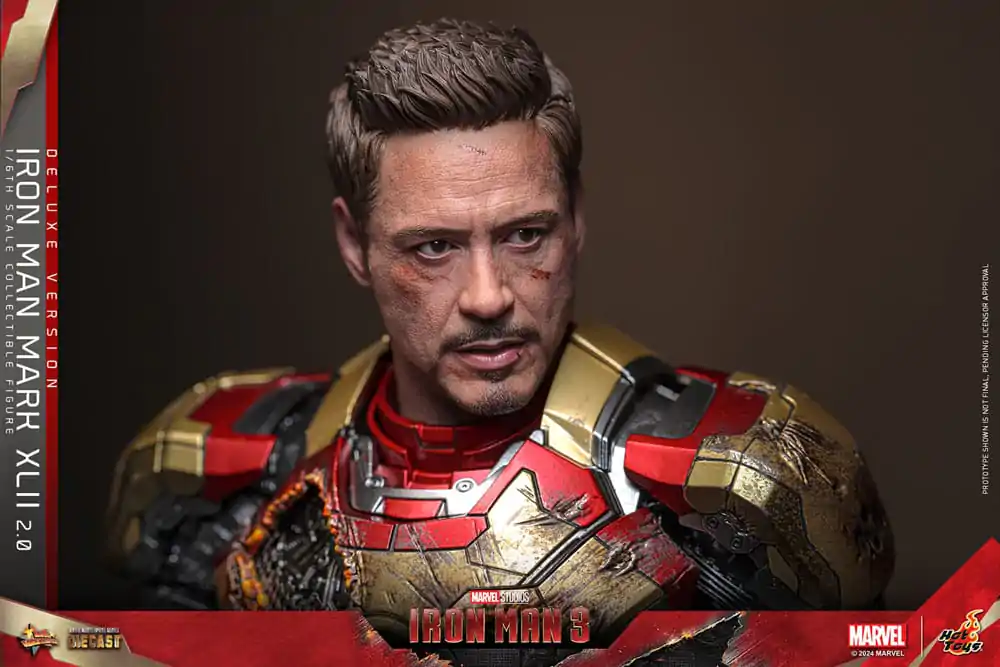 Iron Man 3 Movie Masterpiece Diecast Figurka Akcji 1/6 Iron Man Mark XLII (2.0) Deluxe 32 cm zdjęcie produktu