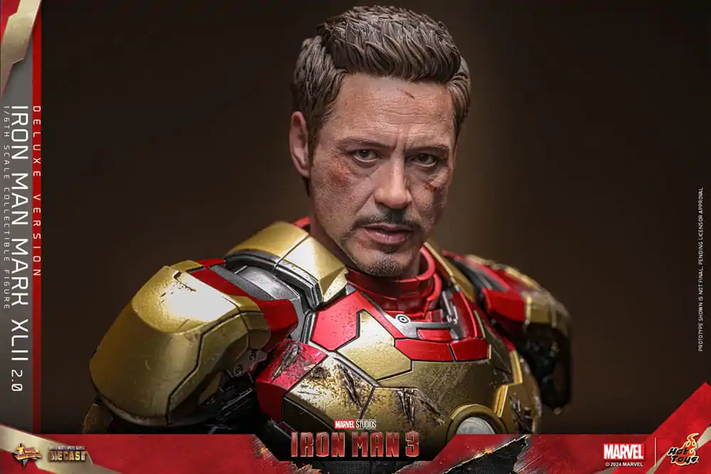 Iron Man 3 Movie Masterpiece Diecast Figurka Akcji 1/6 Iron Man Mark XLII (2.0) Deluxe 32 cm zdjęcie produktu