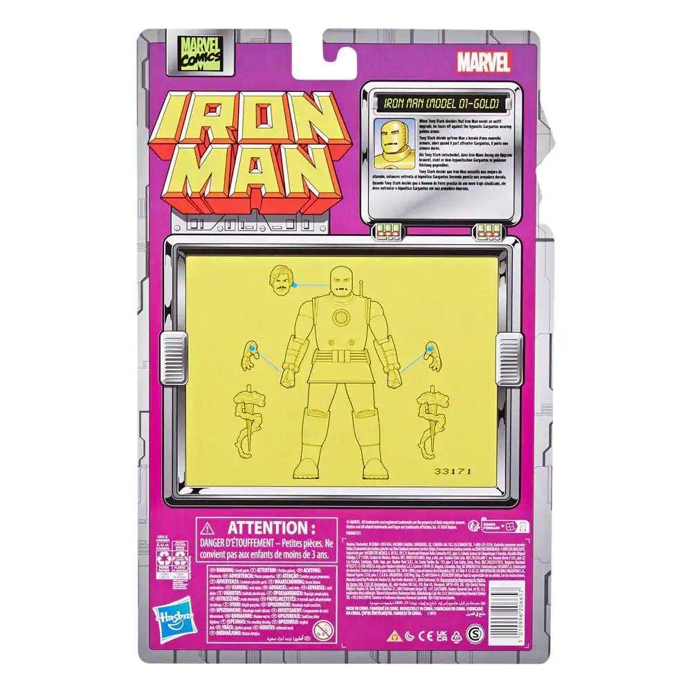 Iron Man Marvel Legends Figurka Akcji Iron Man (Model 01-Gold) 15 cm zdjęcie produktu