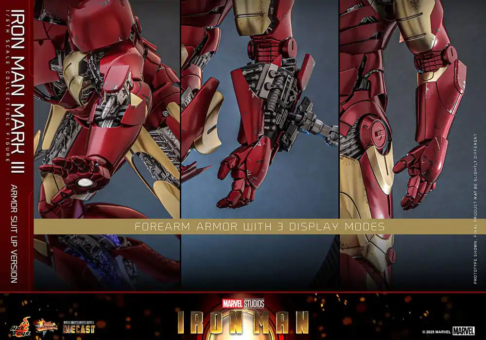 Iron Man Movie Masterpiece Odlewana Figurka Akcji 1/6 Iron Man Mark III (Armor Suit Up Wersja) 32 cm zdjęcie produktu