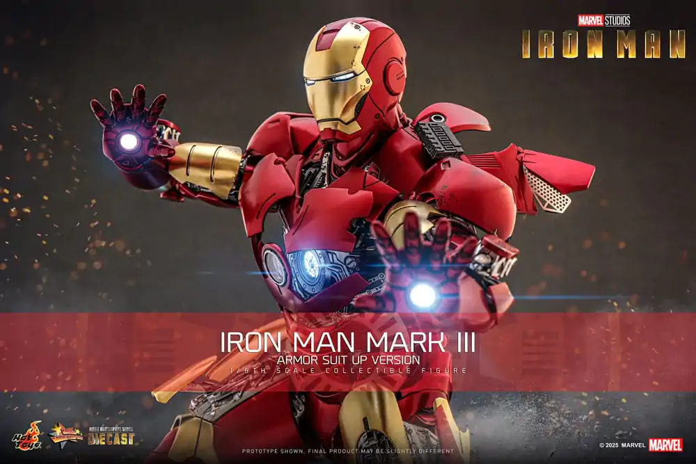 Iron Man Movie Masterpiece Odlewana Figurka Akcji 1/6 Iron Man Mark III (Armor Suit Up Wersja) 32 cm zdjęcie produktu