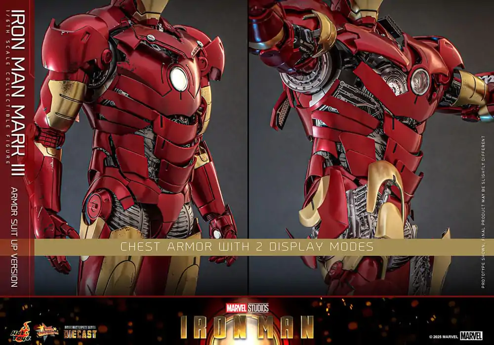 Iron Man Movie Masterpiece Odlewana Figurka Akcji 1/6 Iron Man Mark III (Armor Suit Up Wersja) 32 cm zdjęcie produktu