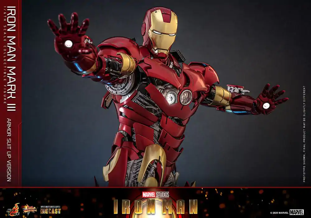Iron Man Movie Masterpiece Odlewana Figurka Akcji 1/6 Iron Man Mark III (Armor Suit Up Wersja) 32 cm zdjęcie produktu