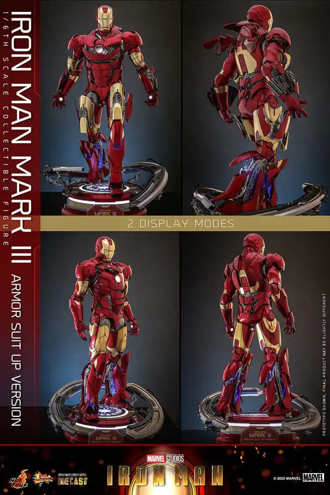 Iron Man Movie Masterpiece Odlewana Figurka Akcji 1/6 Iron Man Mark III (Armor Suit Up Wersja) 32 cm zdjęcie produktu