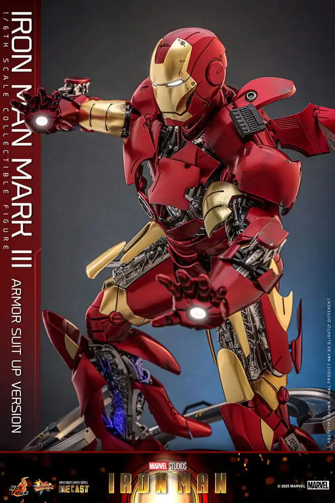 Iron Man Movie Masterpiece Odlewana Figurka Akcji 1/6 Iron Man Mark III (Armor Suit Up Wersja) 32 cm zdjęcie produktu
