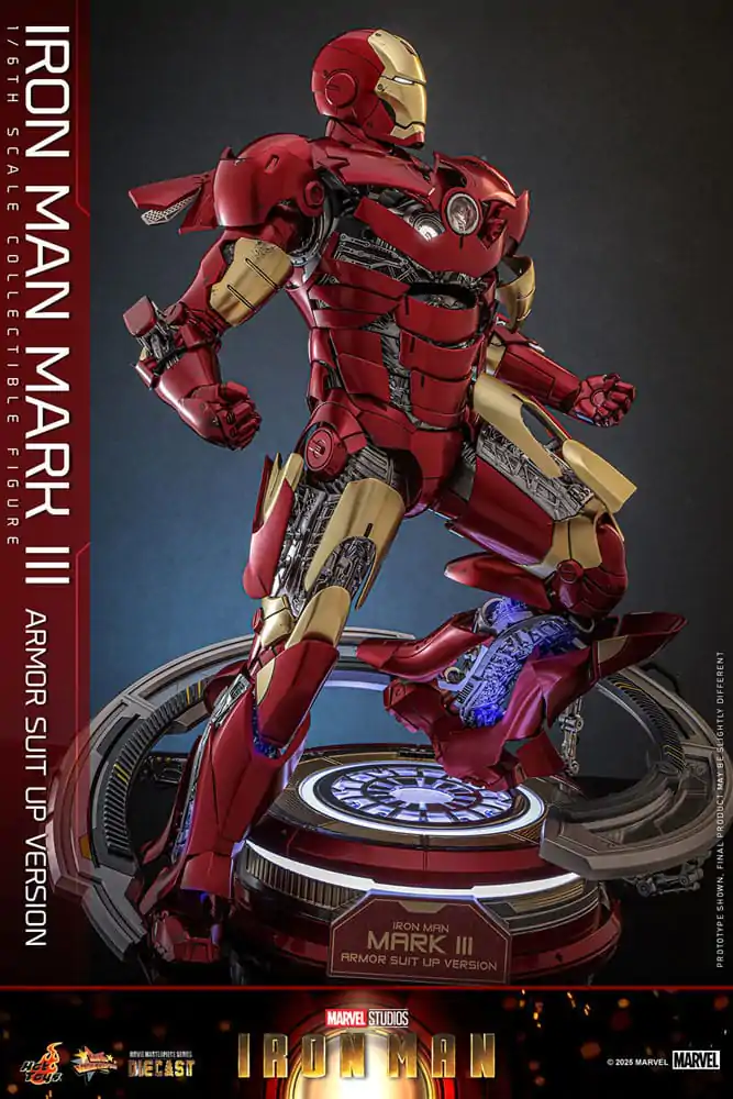 Iron Man Movie Masterpiece Odlewana Figurka Akcji 1/6 Iron Man Mark III (Armor Suit Up Wersja) 32 cm zdjęcie produktu