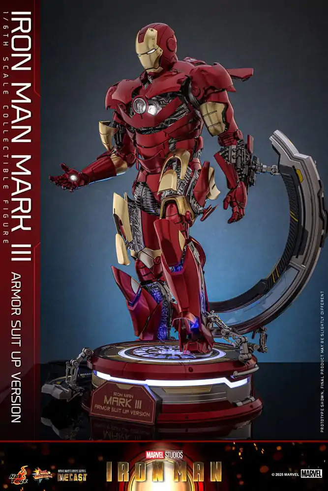 Iron Man Movie Masterpiece Odlewana Figurka Akcji 1/6 Iron Man Mark III (Armor Suit Up Wersja) 32 cm zdjęcie produktu