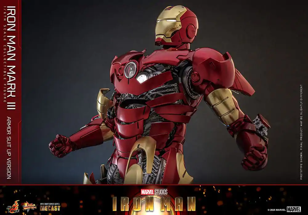 Iron Man Movie Masterpiece Odlewana Figurka Akcji 1/6 Iron Man Mark III (Armor Suit Up Wersja) 32 cm zdjęcie produktu