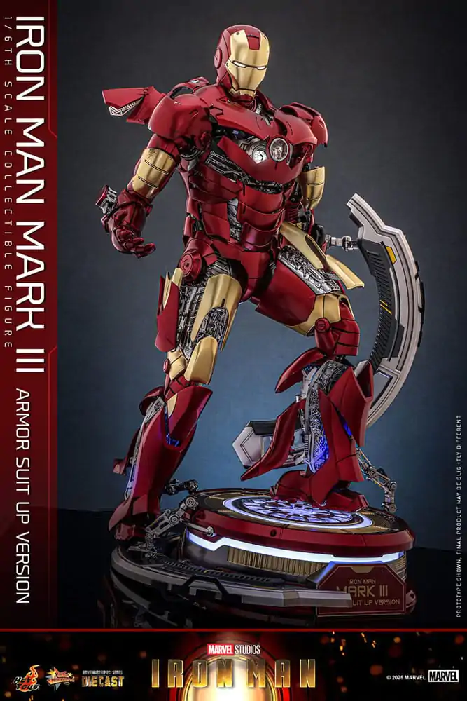 Iron Man Movie Masterpiece Odlewana Figurka Akcji 1/6 Iron Man Mark III (Armor Suit Up Wersja) 32 cm zdjęcie produktu