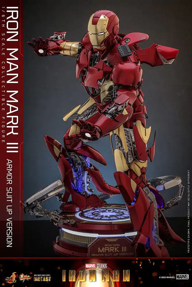 Iron Man Movie Masterpiece Odlewana Figurka Akcji 1/6 Iron Man Mark III (Armor Suit Up Wersja) 32 cm zdjęcie produktu