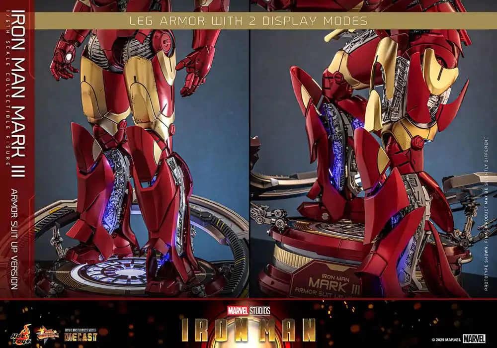 Iron Man Movie Masterpiece Odlewana Figurka Akcji 1/6 Iron Man Mark III (Armor Suit Up Wersja) 32 cm zdjęcie produktu