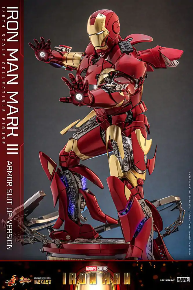 Iron Man Movie Masterpiece Odlewana Figurka Akcji 1/6 Iron Man Mark III (Armor Suit Up Wersja) 32 cm zdjęcie produktu