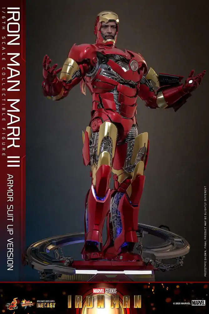 Iron Man Movie Masterpiece Odlewana Figurka Akcji 1/6 Iron Man Mark III (Armor Suit Up Wersja) 32 cm zdjęcie produktu