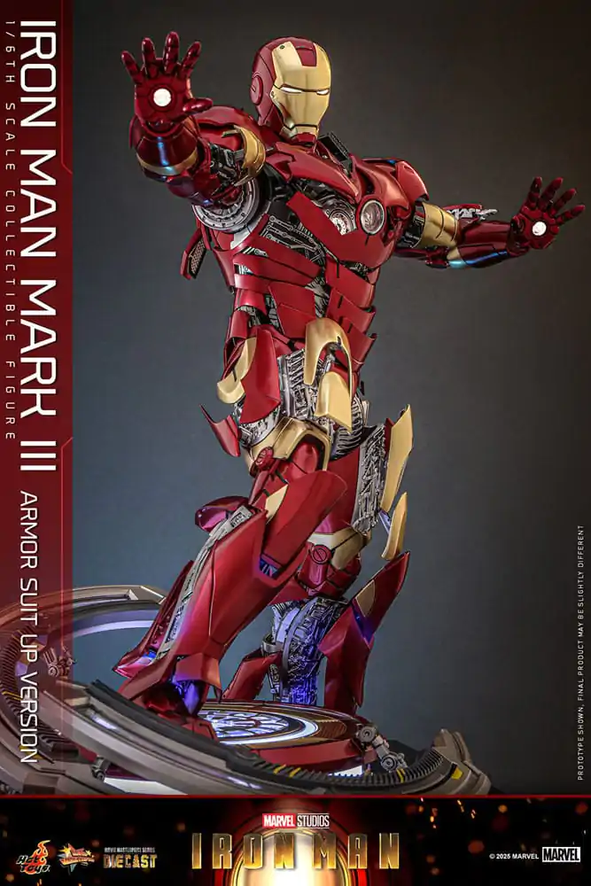 Iron Man Movie Masterpiece Odlewana Figurka Akcji 1/6 Iron Man Mark III (Armor Suit Up Wersja) 32 cm zdjęcie produktu