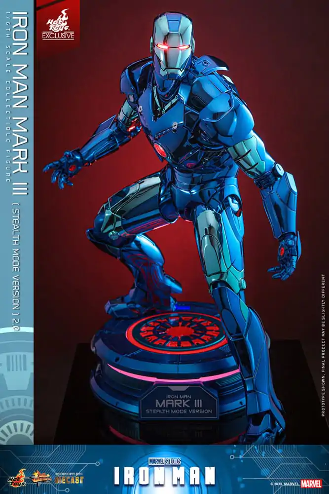 Iron Man Movie Masterpiece Diecast Figurka Akcji 1/6 Iron Man Mark III (Stealth Mode Ver.) 2.0 Hot Toys Exclusive 33 cm zdjęcie produktu