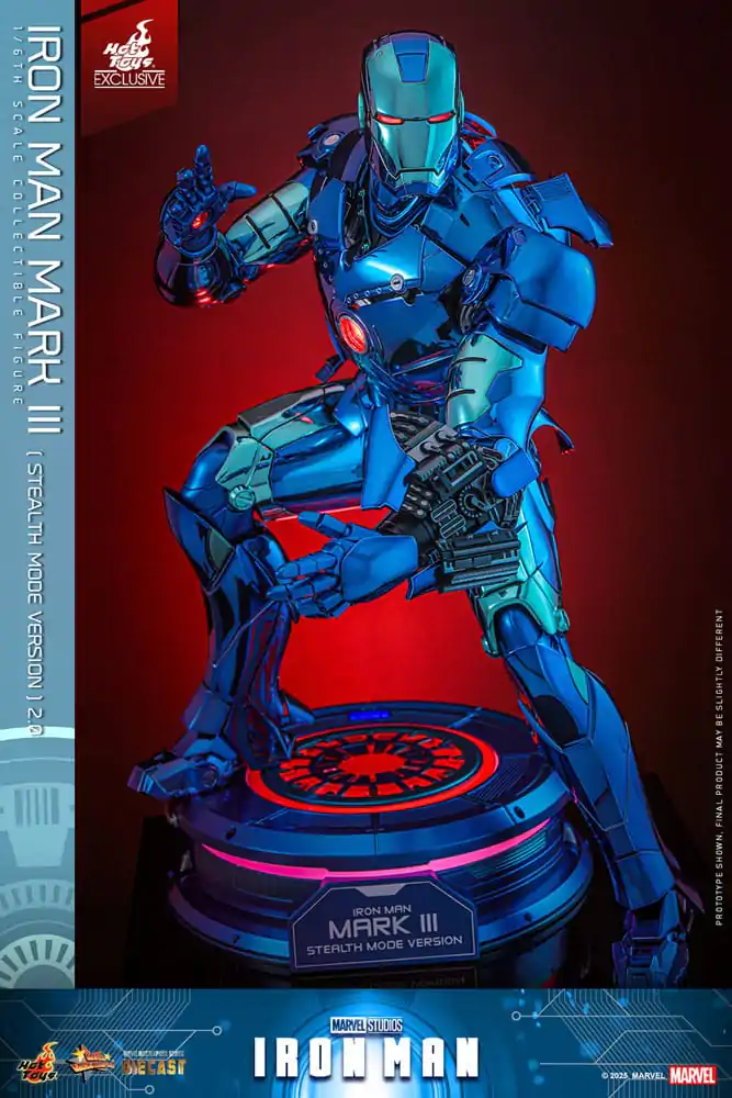 Iron Man Movie Masterpiece Diecast Figurka Akcji 1/6 Iron Man Mark III (Stealth Mode Ver.) 2.0 Hot Toys Exclusive 33 cm zdjęcie produktu