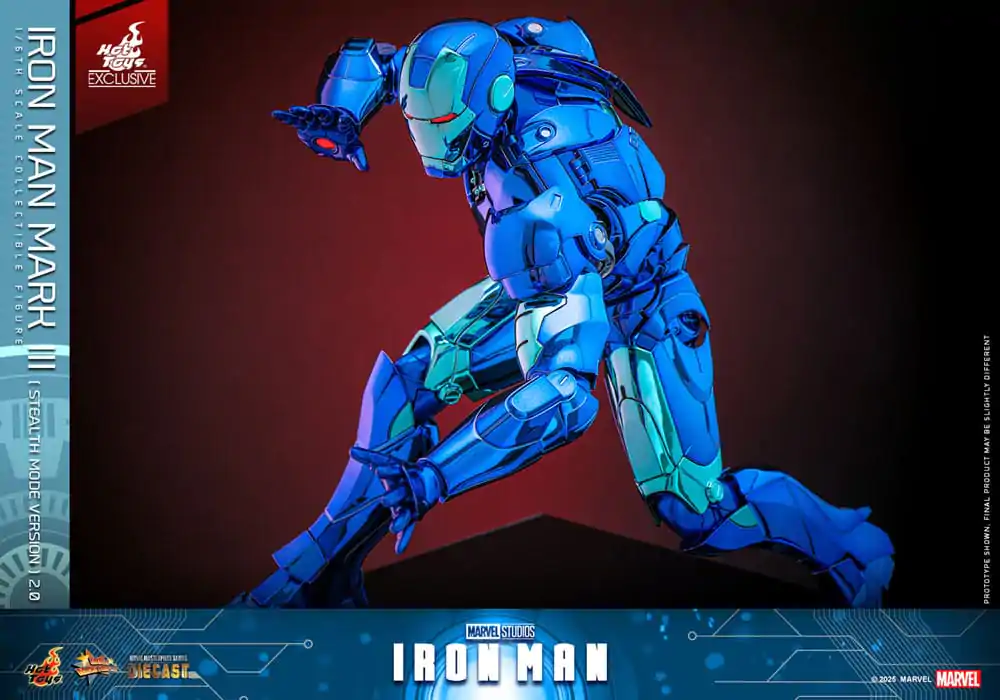 Iron Man Movie Masterpiece Diecast Figurka Akcji 1/6 Iron Man Mark III (Stealth Mode Ver.) 2.0 Hot Toys Exclusive 33 cm zdjęcie produktu