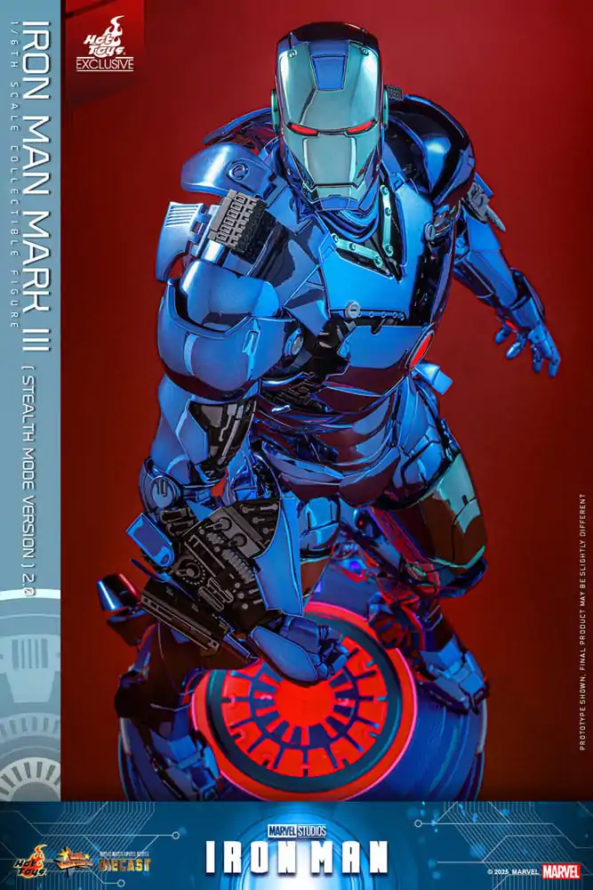 Iron Man Movie Masterpiece Diecast Figurka Akcji 1/6 Iron Man Mark III (Stealth Mode Ver.) 2.0 Hot Toys Exclusive 33 cm zdjęcie produktu