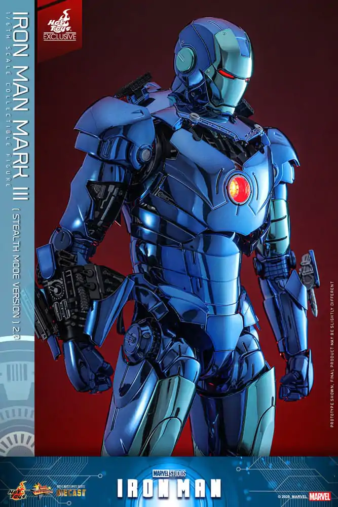 Iron Man Movie Masterpiece Diecast Figurka Akcji 1/6 Iron Man Mark III (Stealth Mode Ver.) 2.0 Hot Toys Exclusive 33 cm zdjęcie produktu
