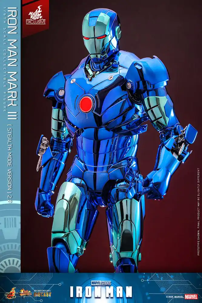 Iron Man Movie Masterpiece Diecast Figurka Akcji 1/6 Iron Man Mark III (Stealth Mode Ver.) 2.0 Hot Toys Exclusive 33 cm zdjęcie produktu