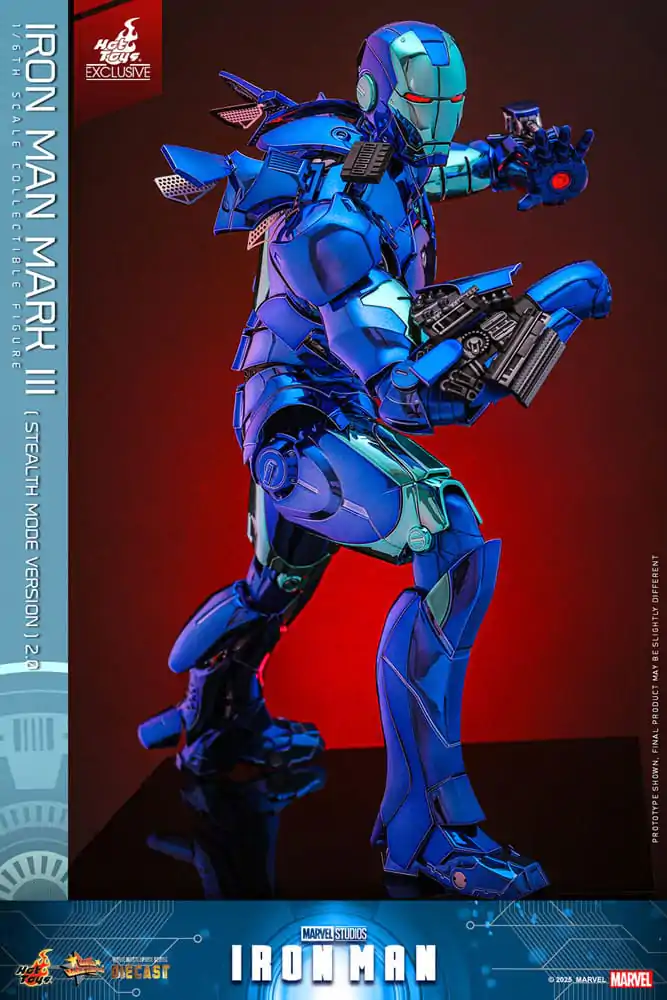 Iron Man Movie Masterpiece Diecast Figurka Akcji 1/6 Iron Man Mark III (Stealth Mode Ver.) 2.0 Hot Toys Exclusive 33 cm zdjęcie produktu