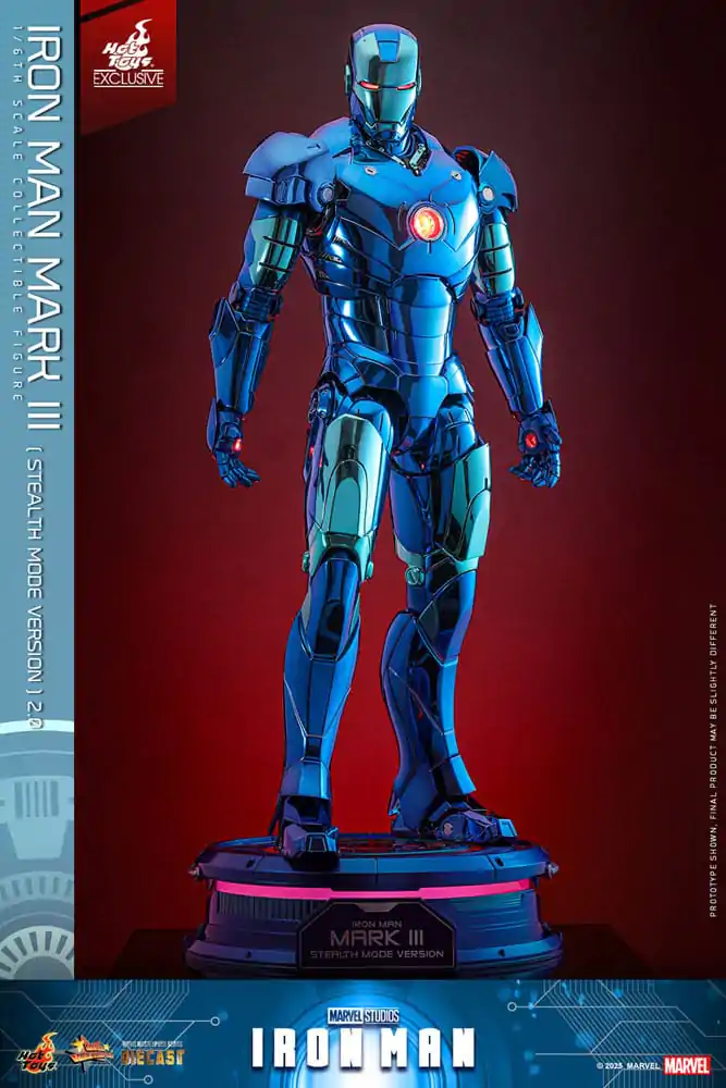 Iron Man Movie Masterpiece Diecast Figurka Akcji 1/6 Iron Man Mark III (Stealth Mode Ver.) 2.0 Hot Toys Exclusive 33 cm zdjęcie produktu