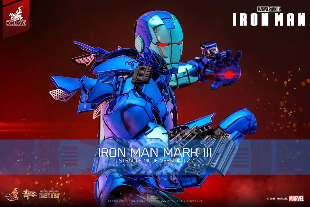 Iron Man Movie Masterpiece Diecast Figurka Akcji 1/6 Iron Man Mark III (Stealth Mode Ver.) 2.0 Hot Toys Exclusive 33 cm zdjęcie produktu