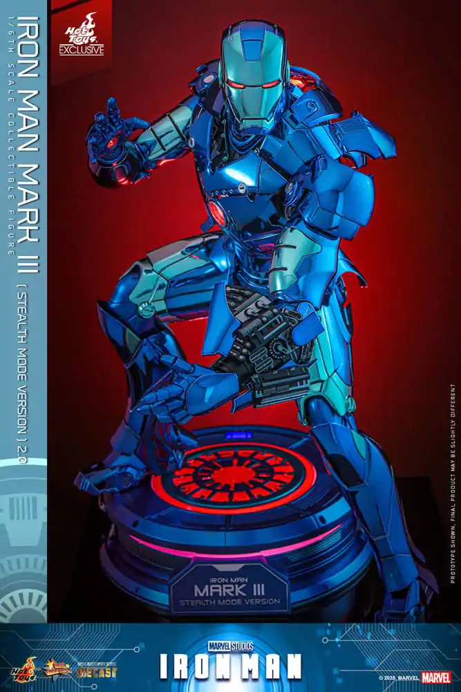 Iron Man Movie Masterpiece Diecast Figurka Akcji 1/6 Iron Man Mark III (Stealth Mode Ver.) 2.0 Hot Toys Exclusive 33 cm zdjęcie produktu