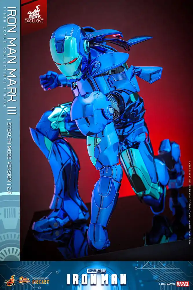 Iron Man Movie Masterpiece Diecast Figurka Akcji 1/6 Iron Man Mark III (Stealth Mode Ver.) 2.0 Hot Toys Exclusive 33 cm zdjęcie produktu