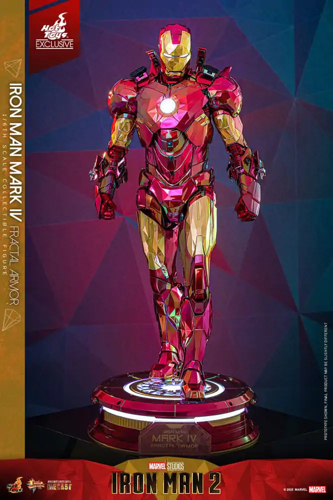 Iron Man Movie Masterpiece Diecast Figurka Akcji 1/6 Iron Man Mark VI (Fractal Armor) Hot Toys Exclusive 33 cm zdjęcie produktu