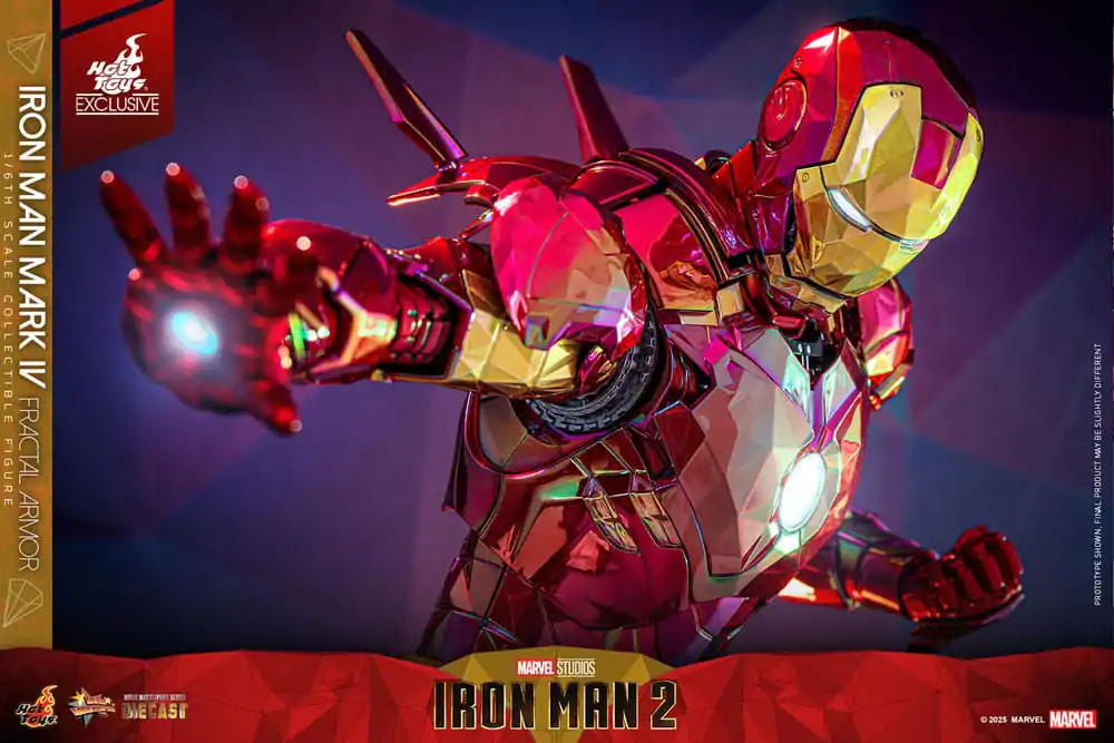Iron Man Movie Masterpiece Diecast Figurka Akcji 1/6 Iron Man Mark VI (Fractal Armor) Hot Toys Exclusive 33 cm zdjęcie produktu