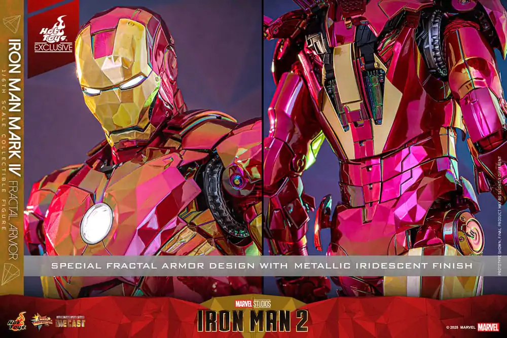 Iron Man Movie Masterpiece Diecast Figurka Akcji 1/6 Iron Man Mark VI (Fractal Armor) Hot Toys Exclusive 33 cm zdjęcie produktu