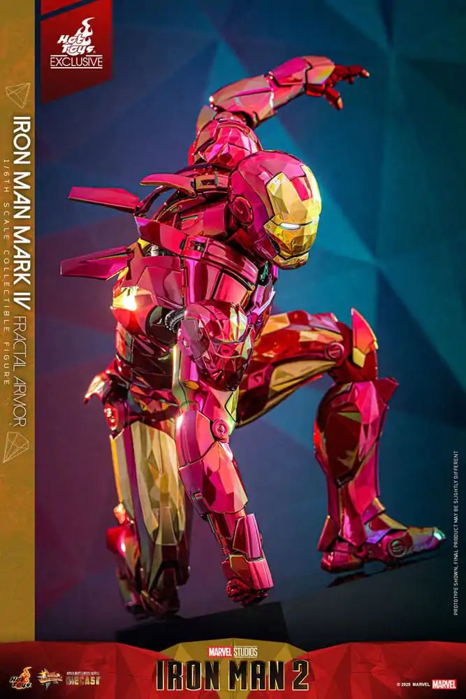 Iron Man Movie Masterpiece Diecast Figurka Akcji 1/6 Iron Man Mark VI (Fractal Armor) Hot Toys Exclusive 33 cm zdjęcie produktu