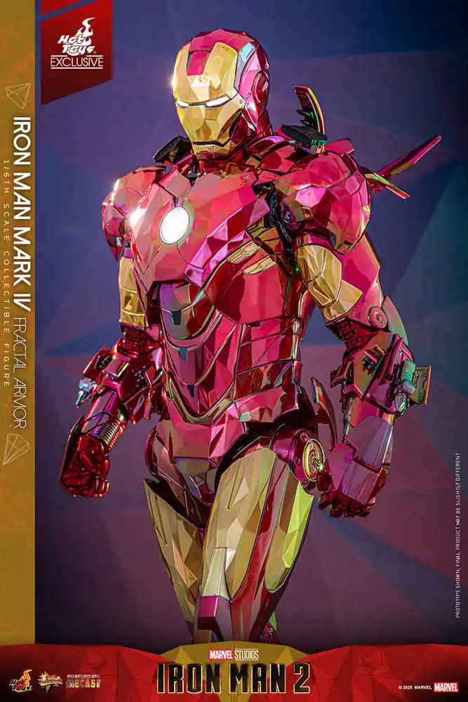 Iron Man Movie Masterpiece Diecast Figurka Akcji 1/6 Iron Man Mark VI (Fractal Armor) Hot Toys Exclusive 33 cm zdjęcie produktu