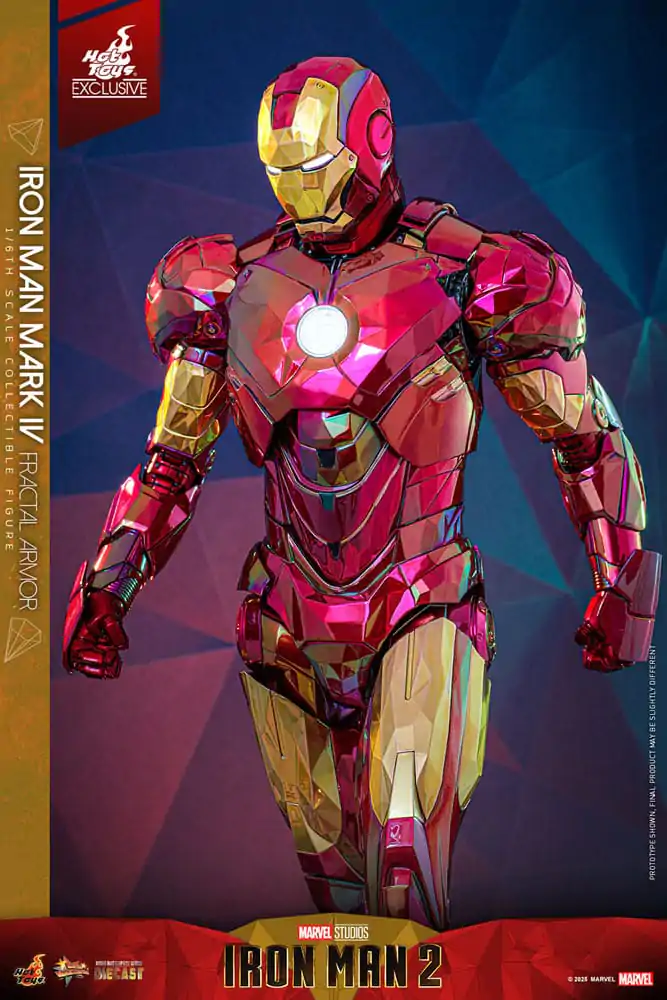 Iron Man Movie Masterpiece Diecast Figurka Akcji 1/6 Iron Man Mark VI (Fractal Armor) Hot Toys Exclusive 33 cm zdjęcie produktu