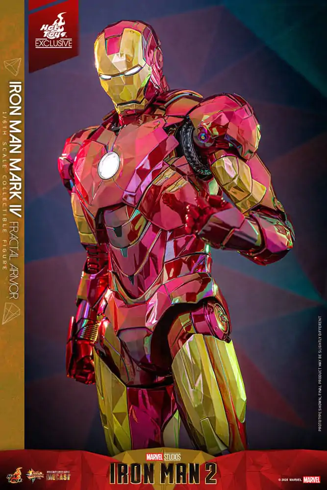 Iron Man Movie Masterpiece Diecast Figurka Akcji 1/6 Iron Man Mark VI (Fractal Armor) Hot Toys Exclusive 33 cm zdjęcie produktu