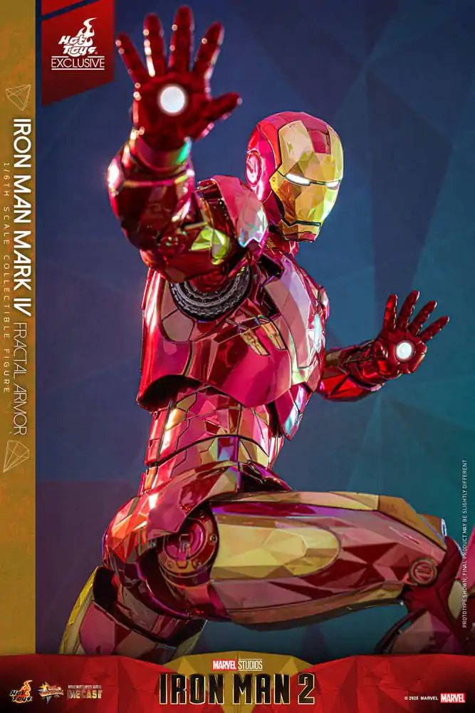 Iron Man Movie Masterpiece Diecast Figurka Akcji 1/6 Iron Man Mark VI (Fractal Armor) Hot Toys Exclusive 33 cm zdjęcie produktu