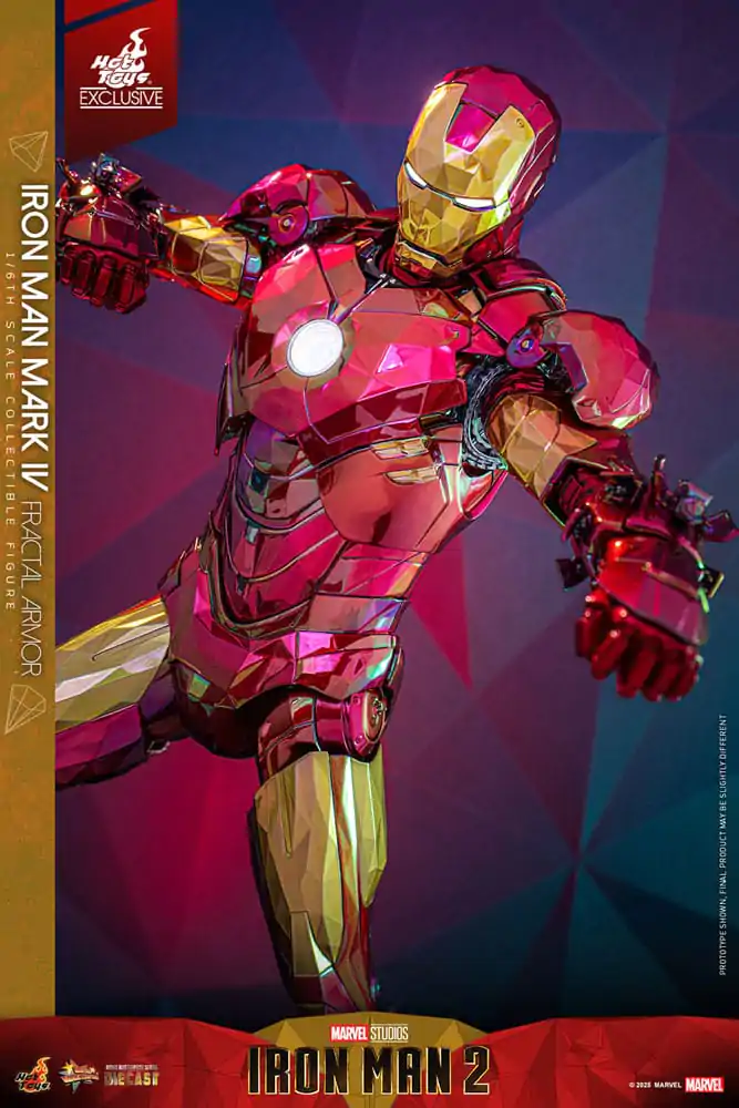 Iron Man Movie Masterpiece Diecast Figurka Akcji 1/6 Iron Man Mark VI (Fractal Armor) Hot Toys Exclusive 33 cm zdjęcie produktu