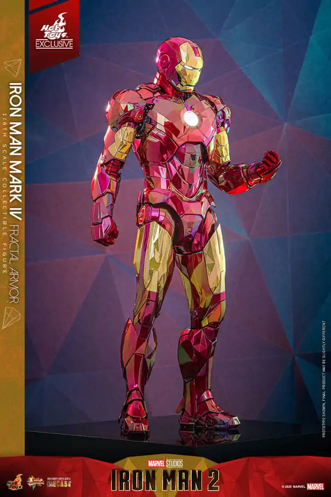 Iron Man Movie Masterpiece Diecast Figurka Akcji 1/6 Iron Man Mark VI (Fractal Armor) Hot Toys Exclusive 33 cm zdjęcie produktu