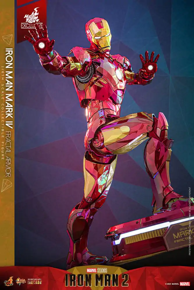 Iron Man Movie Masterpiece Diecast Figurka Akcji 1/6 Iron Man Mark VI (Fractal Armor) Hot Toys Exclusive 33 cm zdjęcie produktu