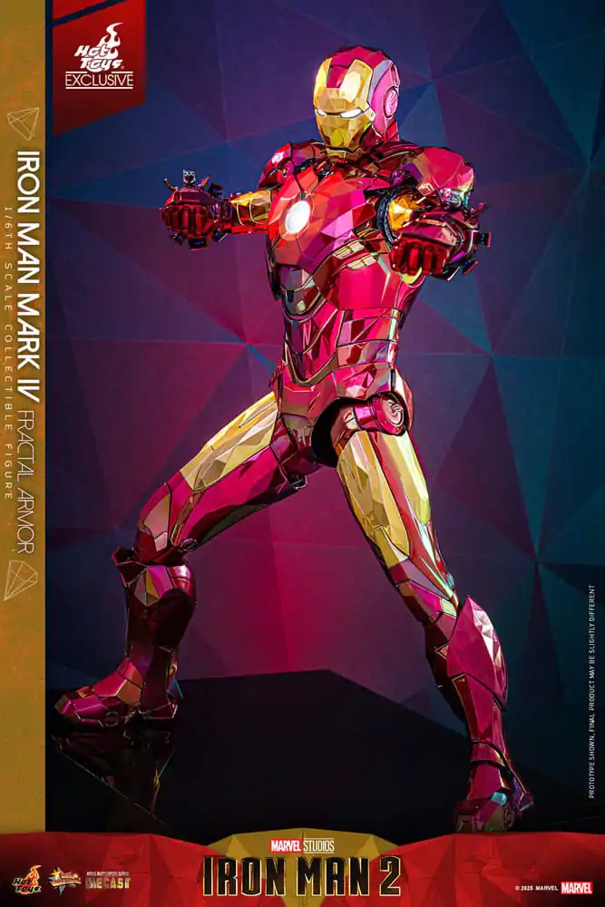 Iron Man Movie Masterpiece Diecast Figurka Akcji 1/6 Iron Man Mark VI (Fractal Armor) Hot Toys Exclusive 33 cm zdjęcie produktu