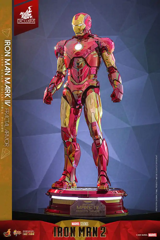 Iron Man Movie Masterpiece Diecast Figurka Akcji 1/6 Iron Man Mark VI (Fractal Armor) Hot Toys Exclusive 33 cm zdjęcie produktu
