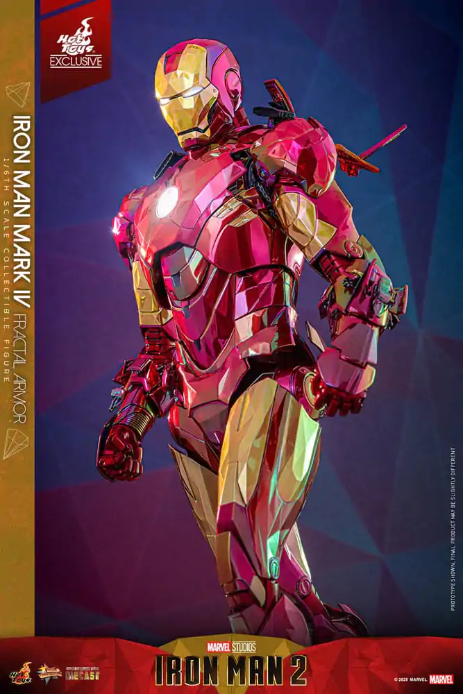 Iron Man Movie Masterpiece Diecast Figurka Akcji 1/6 Iron Man Mark VI (Fractal Armor) Hot Toys Exclusive 33 cm zdjęcie produktu