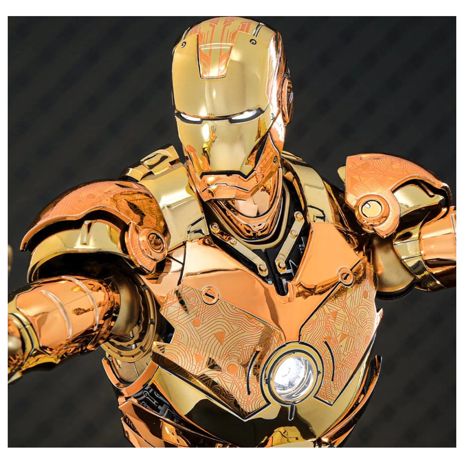 Iron Man Movie Masterpiece Diecast Figurka Akcji 1/6 Iron Man Mark III (Golden & Copper Gold Version) Hot Toys Exclusive 33 cm zdjęcie produktu