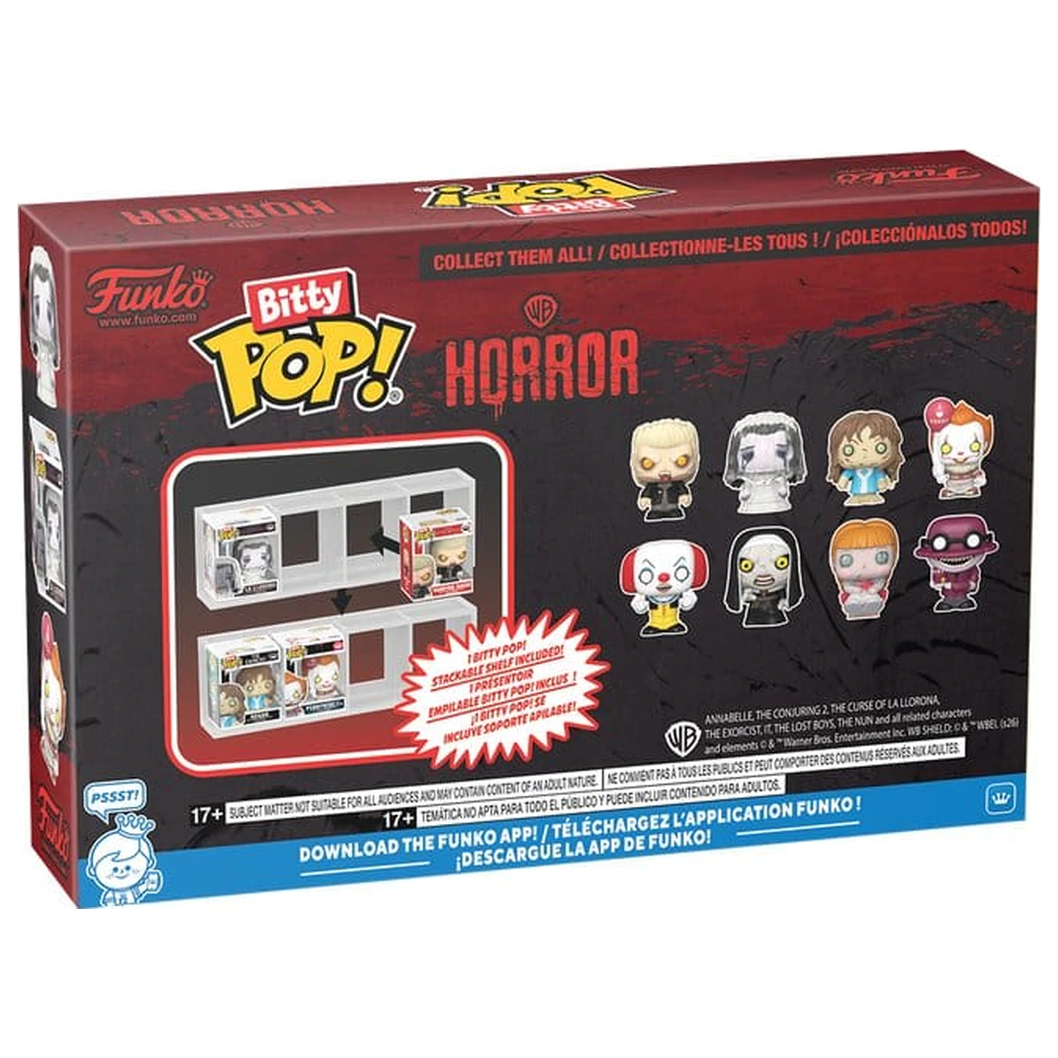 IT Bitty Funko POP! Figurka winylowa, 4-pak, Pennywise, 2,5 cm zdjęcie produktu