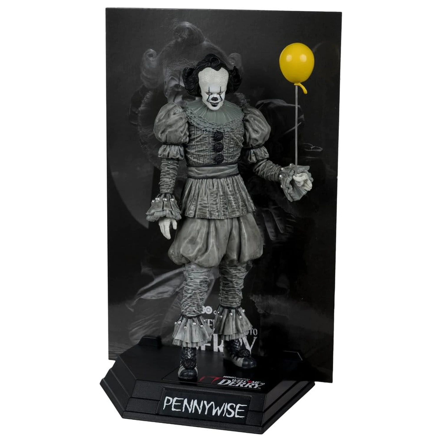 It Welcome to Derry Movie Maniacs Figurka Pennywise (Black & White) 16 cm zdjęcie produktu
