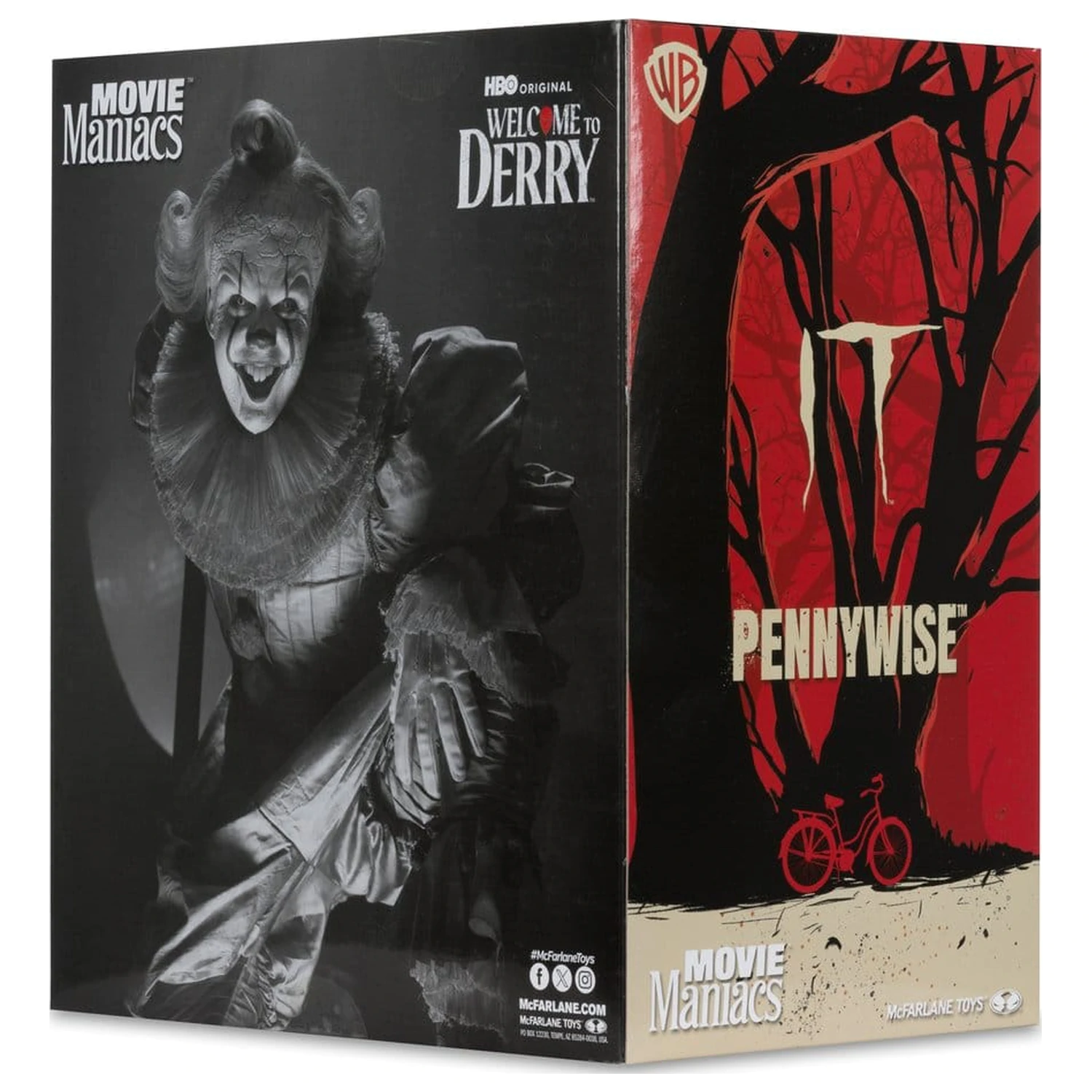 It Welcome to Derry Movie Maniacs Figurka Pennywise (Black & White) 16 cm zdjęcie produktu