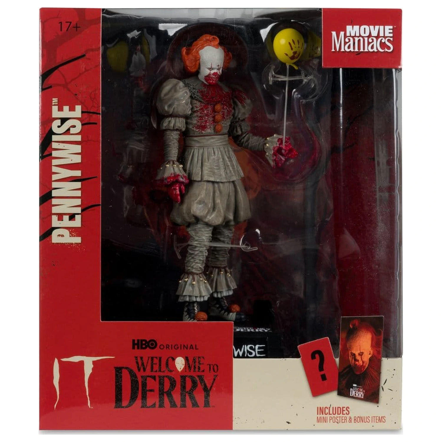It Welcome to Derry Movie Maniacs Figurka Pennywise (Bloody) 16 cm zdjęcie produktu