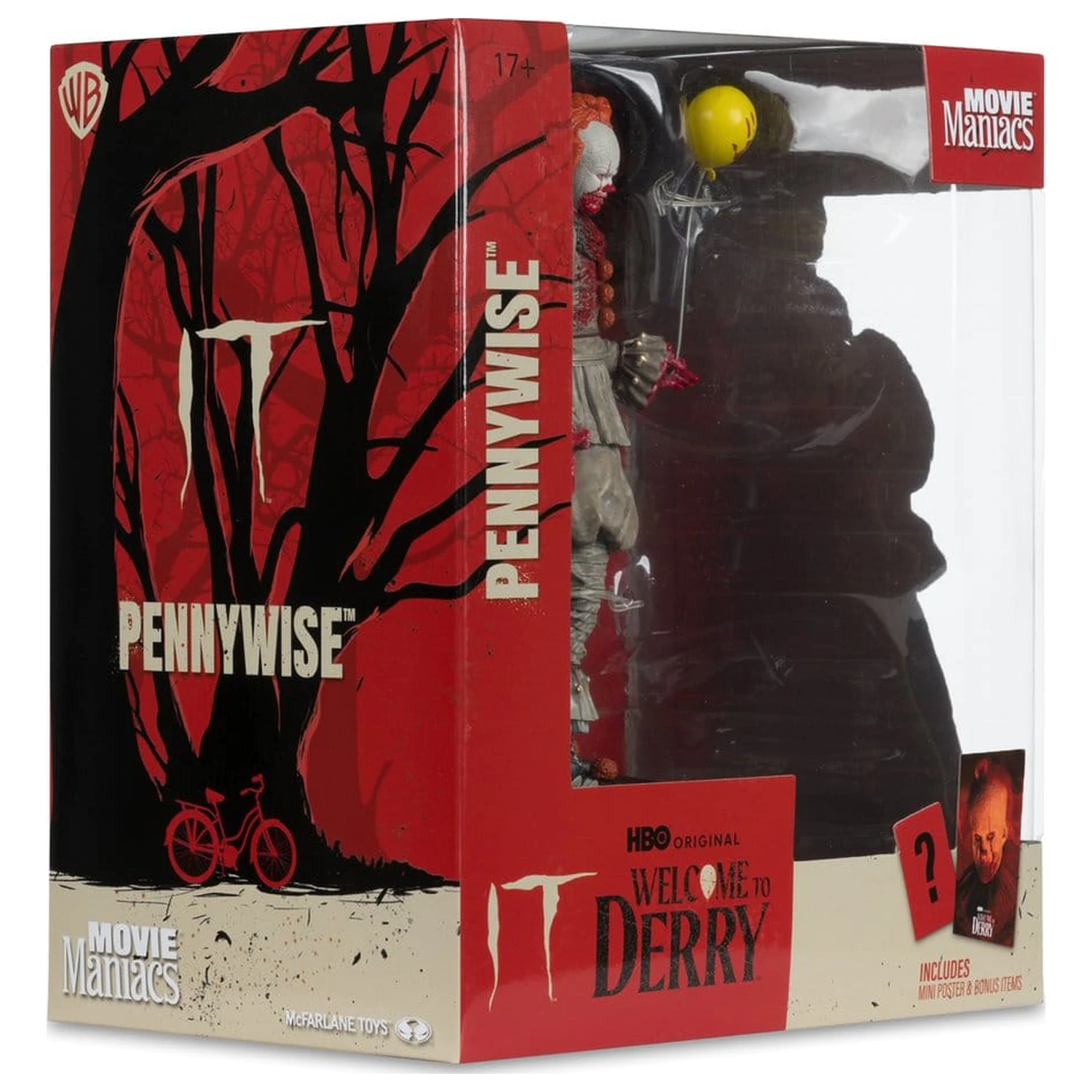 It Welcome to Derry Movie Maniacs Figurka Pennywise (Bloody) 16 cm zdjęcie produktu